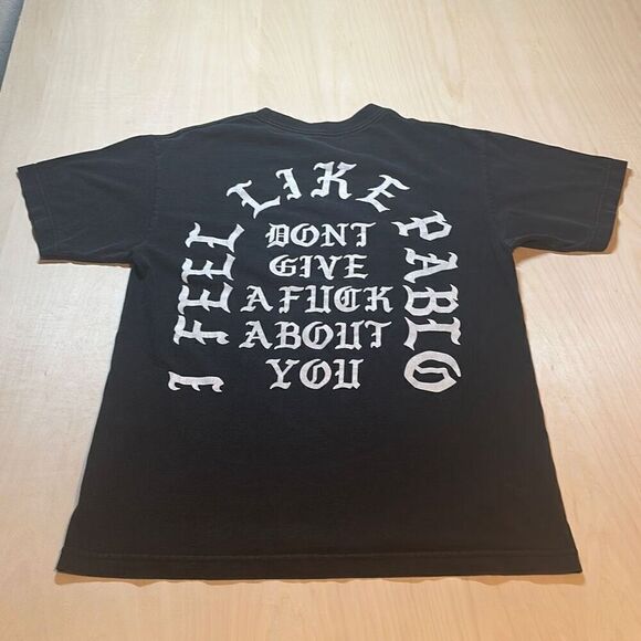 Swallows & Daggers Black T shirt‎ I Feel Like Pablo Don’t Give a F**k size M - Picture 4 of 6